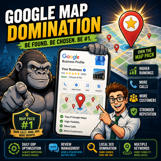 Google Business Profile optimization and Google Map domination system by Smash Face Media